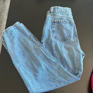 Garage Blue Straight Leg Jeans